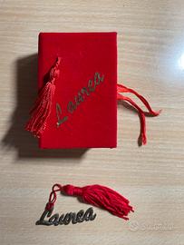 Bomboniera laurea con nappa