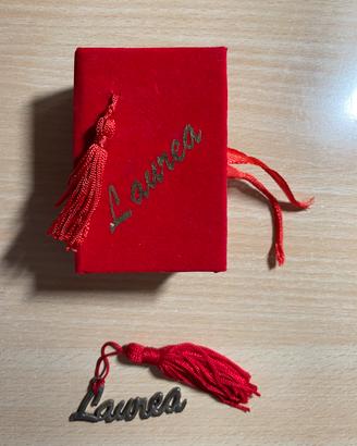 Bomboniera laurea con nappa