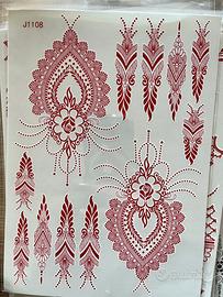Henna adesivisi stickers