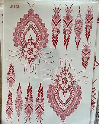Henna adesivisi stickers