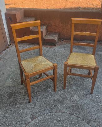 4 sedie in legno, sconto lotto, trattabile