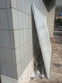 Cancello pedonale e cancello scorrevole alluminio