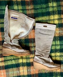 Stivali neve camoscio e pelle Diadora anni ‘70
