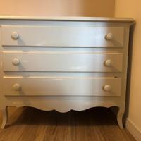 set 2 comodini e 1 comò stile shabby