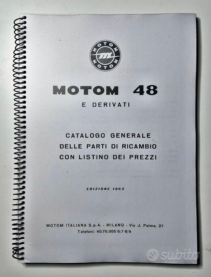 accessori ricambi motom codice