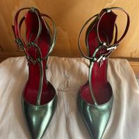 Décolleté Designer verde metallico-Cesare Paciotti