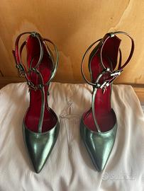 Décolleté Designer verde metallico-Cesare Paciotti