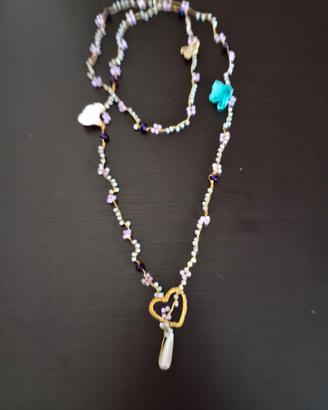 collana a uncinetto 