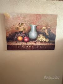 Stampa su tela natura morta
