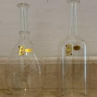 2 bottiglie soffieria vetro cangini e tucci