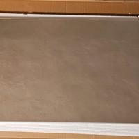 Specchio 88 cm x 55 cm con profilo grigio