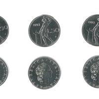 Monete 50 lire mini 1993