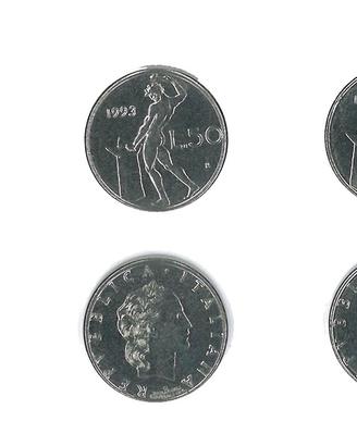 Monete 50 lire mini 1993