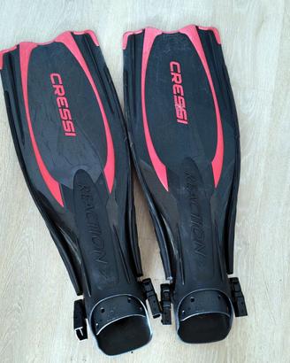 Pinne Cressi Reaction taglia L-XL.