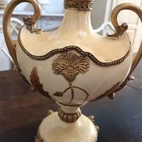 anfora vaso classica barocco avorio oro coppia