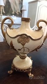 anfora vaso classica barocco avorio oro coppia