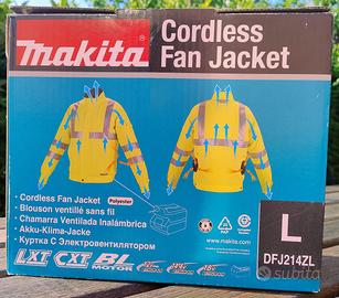 Giacca ventilata a batteria alta visibilità Makita