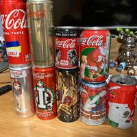 Lattine coca cola per collezione