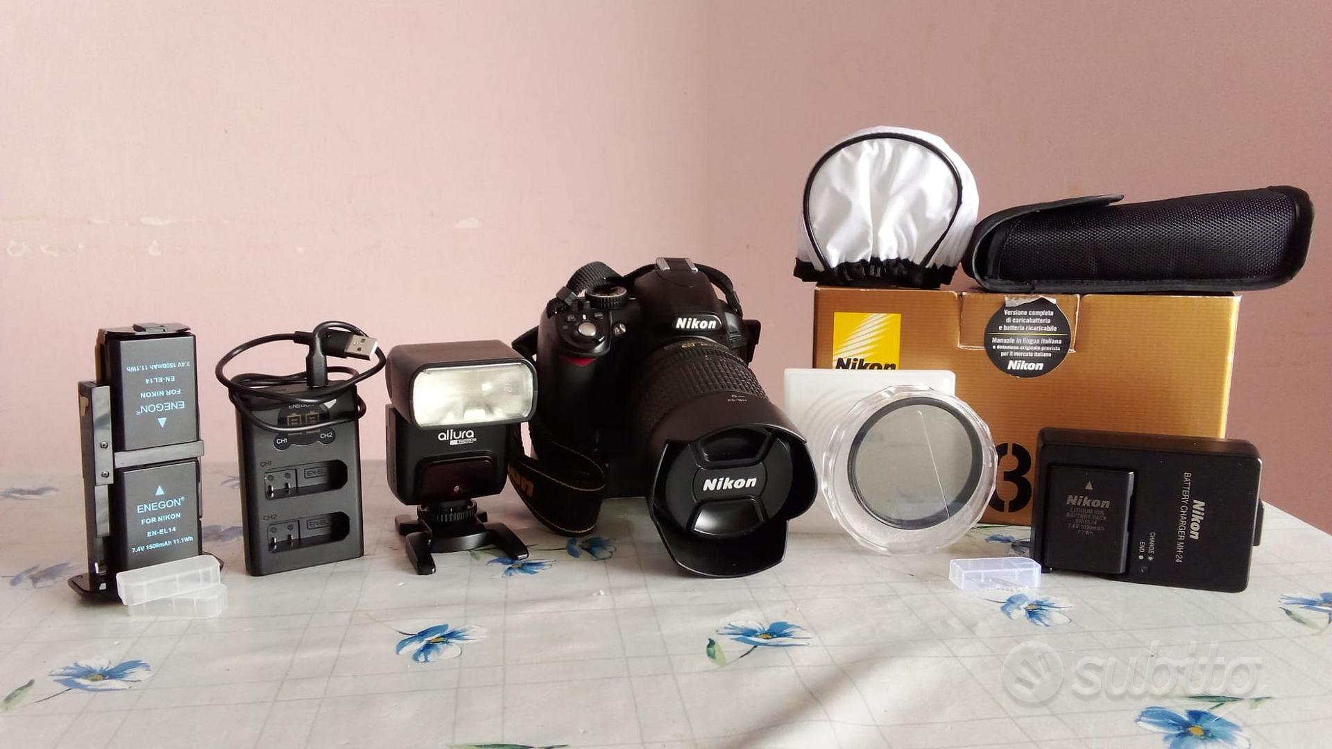 Nikon D3100 flash + accessori Fotografia In vendita a Caserta