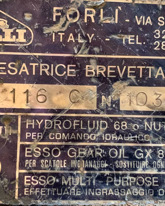 Fresa CELLI mod B 116 C