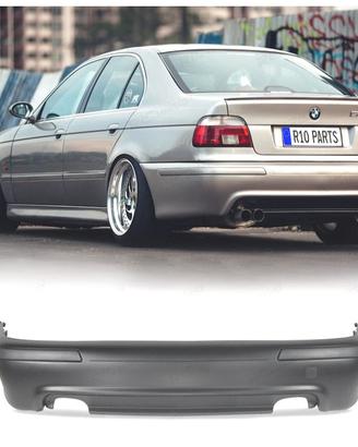 PARAURTI POSTERIORE BMW E39 LOOK M5 DOPPIA USCITA