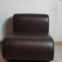 Set 3 poltrone modulari moderne in ecopelle