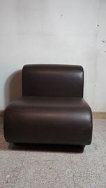 Set 3 poltrone modulari moderne in ecopelle