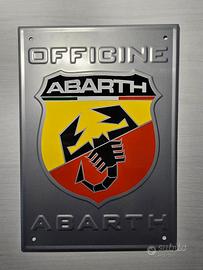 Targa in alluminio OFFICINE ABARTH  30x21 cm
