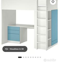 Letto soppalco salvaspazio ikea