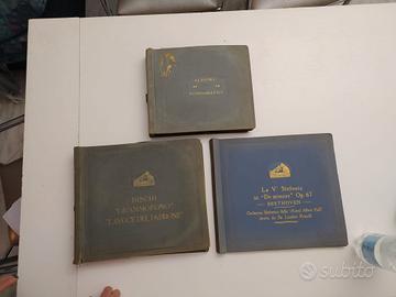 dischi vintage per grammofono