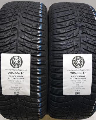 2 GOMME 205 55 16 BRIDGESTONE A63163