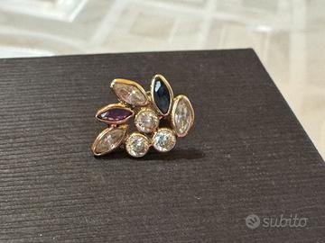 Orecchino singolo in oro 18 kt