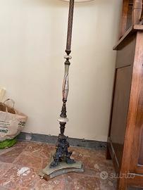 Lampada marmo e ottone vintage