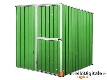 Box da giardino lamiera 175x185cm verde chiaro