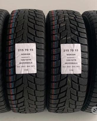 4 gomme 215 70 15c nokian a1156