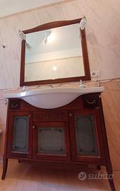 mobile bagno + lavandino + specchio