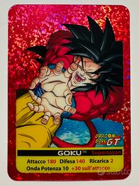 Lamincard Dragon Ball GT Goku ssj4 RUBINO HOLO