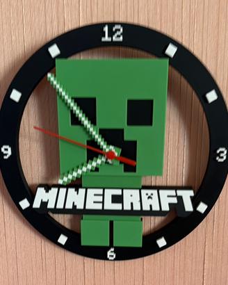 Orologio da parete Minecraft Creeper – Stampa 3D