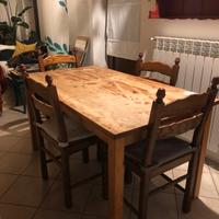 Tavolo in legno - stile rustico (arte povera)