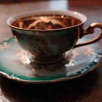 Tazzina caffe' Bavaria foglia oro