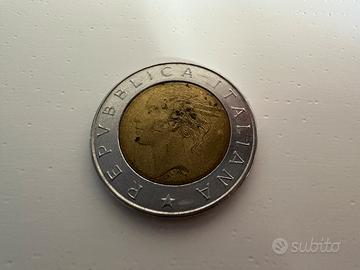 Moneta 500 Lire  Centenario della Banca d’Italia