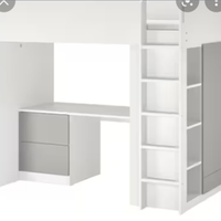 Cameretta Smastad Ikea con scrivania e armadio