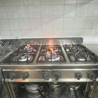 Cucina professionale 6 fuochi