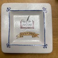 Piatto  artistico ceramica Rampini Gubbio