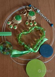 Lotto bijoux Verde e Oro 