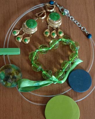 Lotto bijoux Verde e Oro 