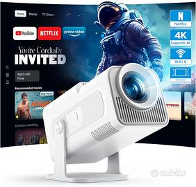 Mini Proiettore 4K app Netflix Ufficiale