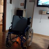 sedia rotelle con cuscino