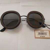 Occhiali da Sole donna nuovi Green Time in legno 