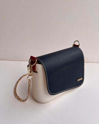 Borsa O bag tracolla catena doppia copertura